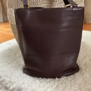 バッグ made in NYC brown leather hand bag Coach Convertible NYC Clutch Bag | Tabac Leather - Etsy